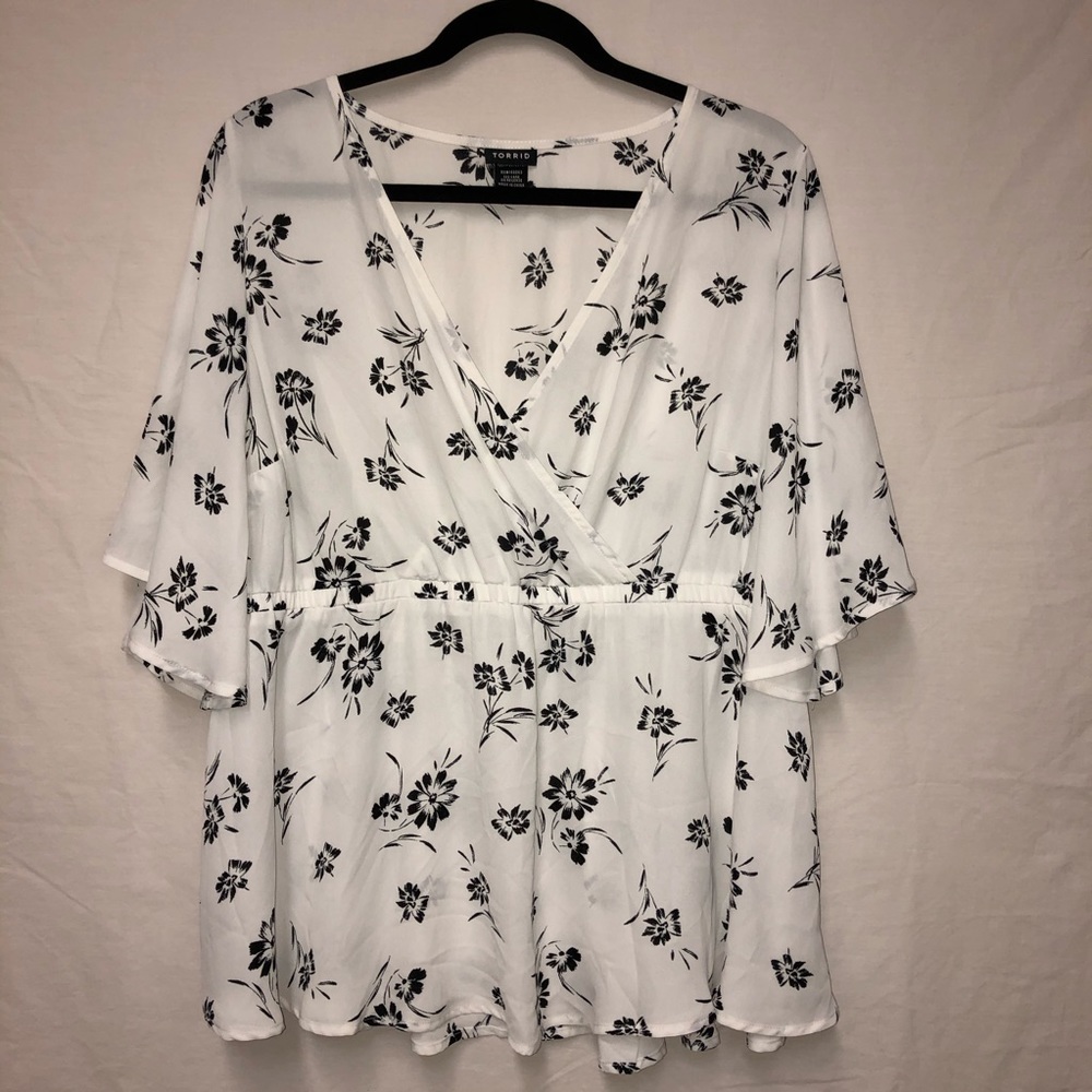 Torrid Babydoll Blouse (size 0)